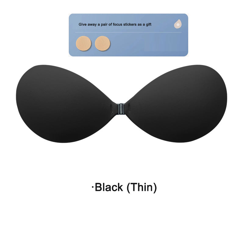 Chest gathering fabric invisible bra underwear suspender