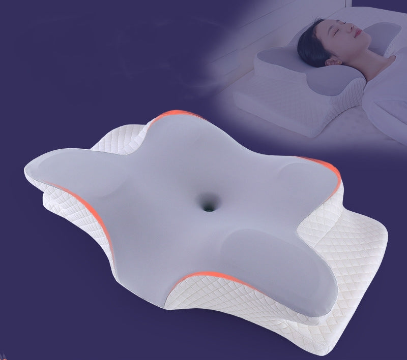 Copia de Almohada cervical ergonómica para dormir, almohada ortopédica de apoyo, inodora, de contorno, para el dolor de cuello, de espuma viscoelástica