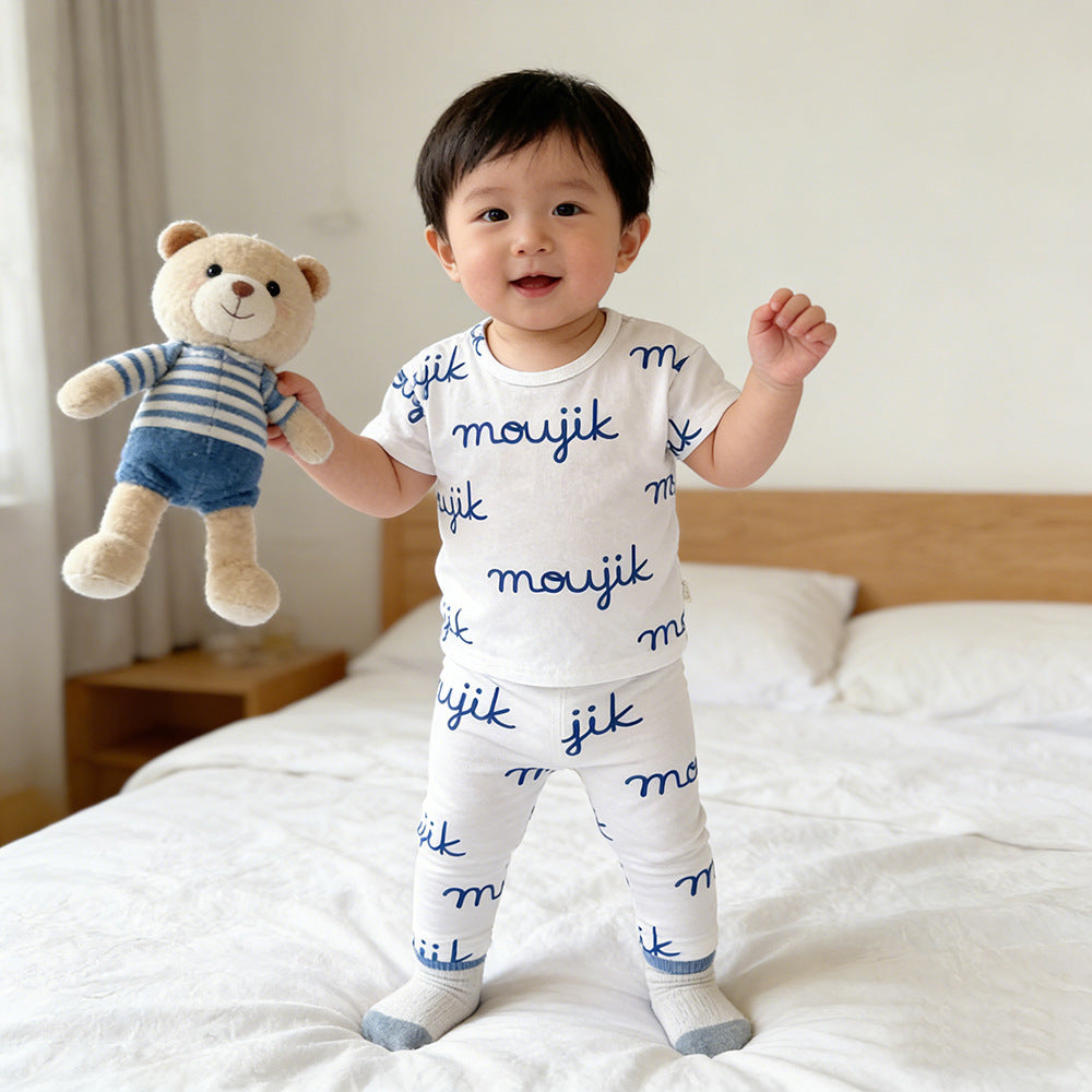 Preschool children's printed cartoon dog home set