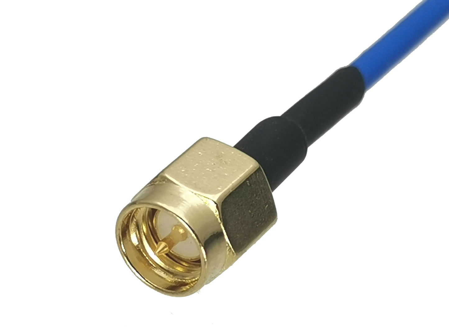RF Connector SMA Male Plug to SMA Male Plug RG405 0.086" Bule Cable Semi-rigid Flexible Pigtail 4inch~20M