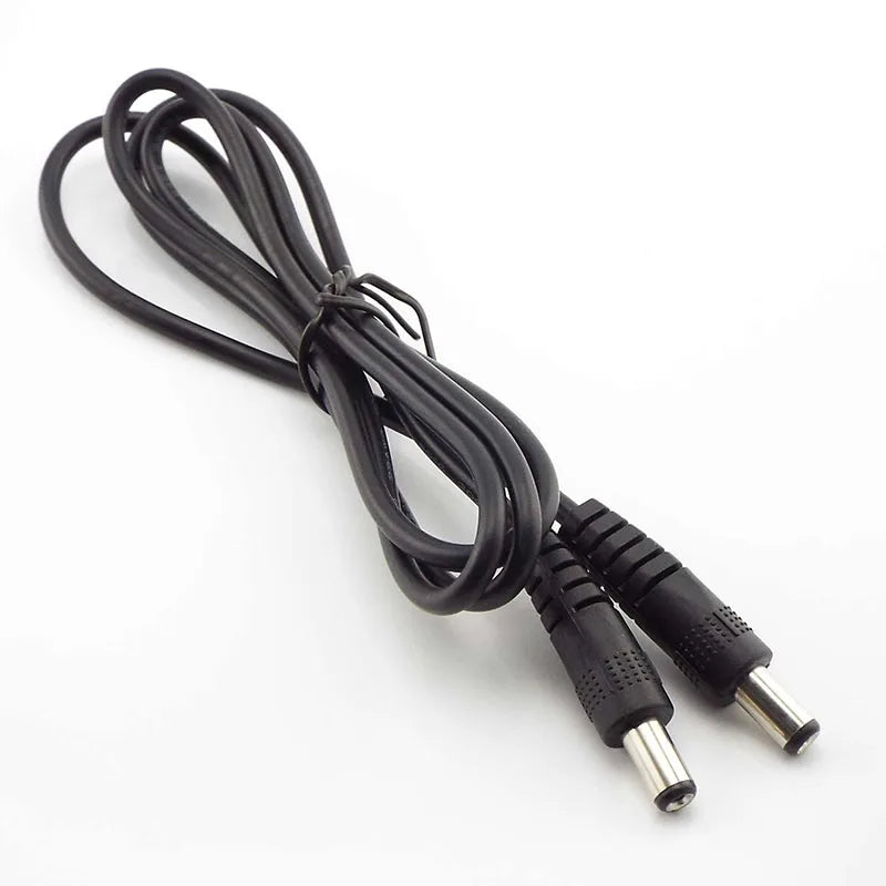 12V 3A DC male to male Power supply diy cord cable 5.5 x 2.1mm Male CCTV Adapter Connector Power Extension Cords 0.5M/1M/2M
