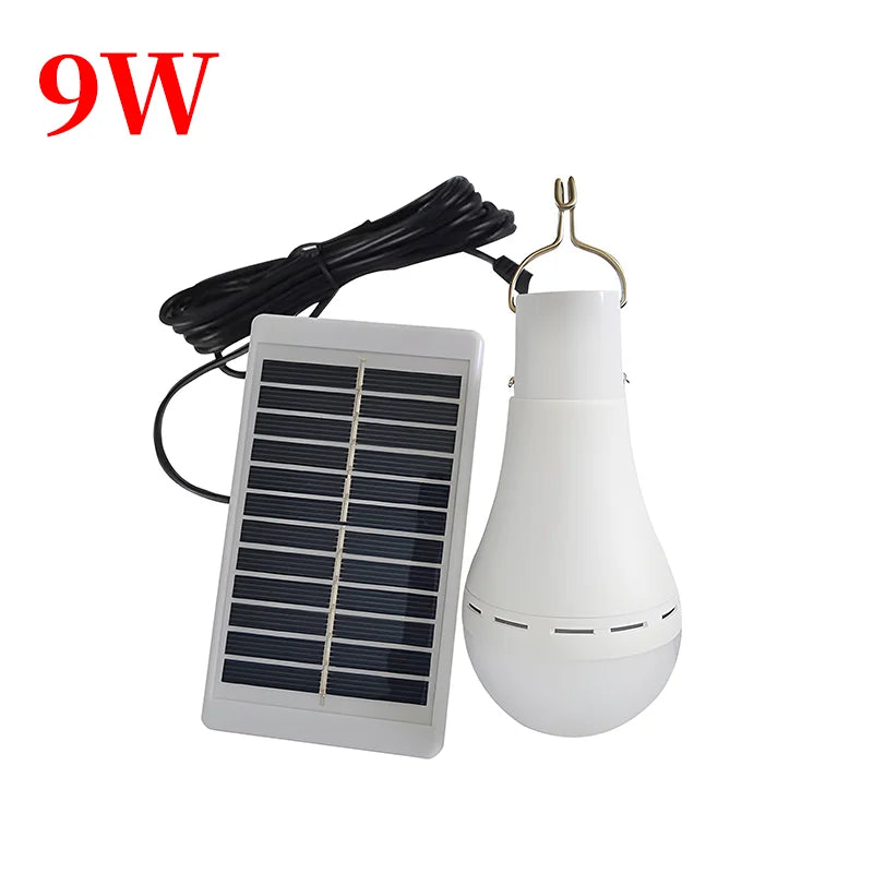 Solar Bulbs Lights Indoor Outdoor Energy Saving Bulb for Garden Yard Pathway Garage Solar Lamp LED Tent Lights Emergency Light