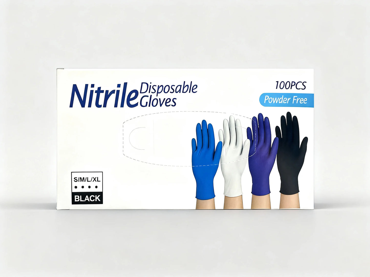 100Pcs Pink Nitrile Gloves - Slim Fit, Lightweight & Flexible, Multi-Scene Use (Kitchen, Nail Salon, Pet Care)