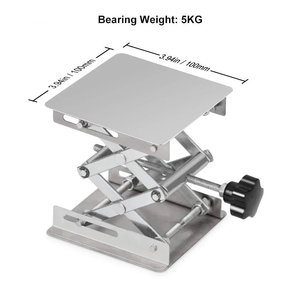 Lab Scissors Jack Stainless Steel Laboratory Support Platform Lift Stand Table Expandable Height Platform Carpentry Tools