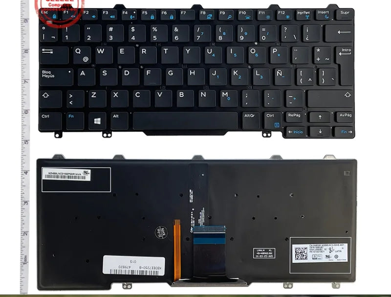 US Laptop Keyboard For DELL Latitude 7350 E7250 3150 3160 3165 12-5000 5280 5290 5250 Latitude 7280 7380 E5250 E7270 E5270