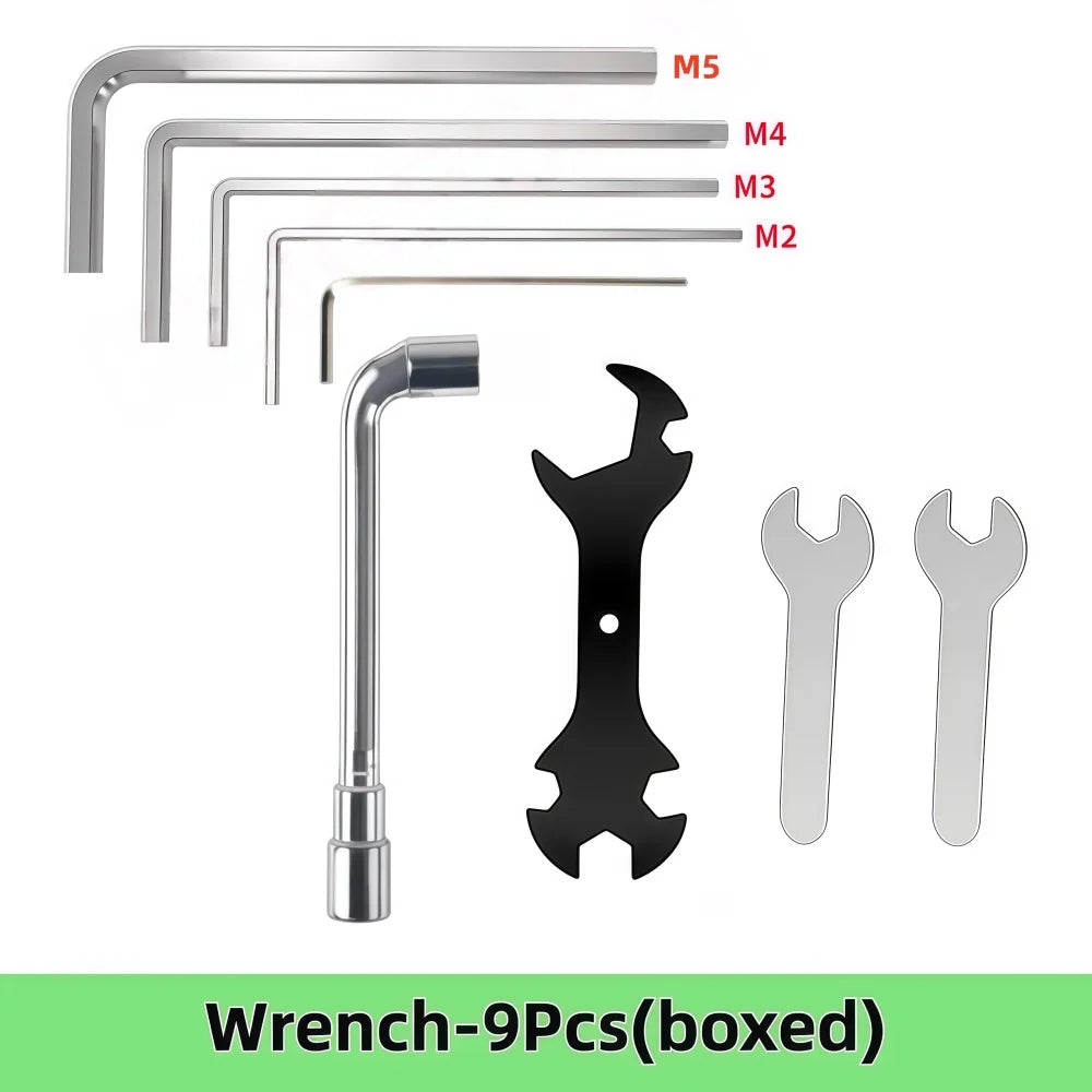 3D Printer Tools Kit, 3D Printer Accessories Includes Various Sizes of Wrenches,File and trimming knife for All FDM/SLA Printer