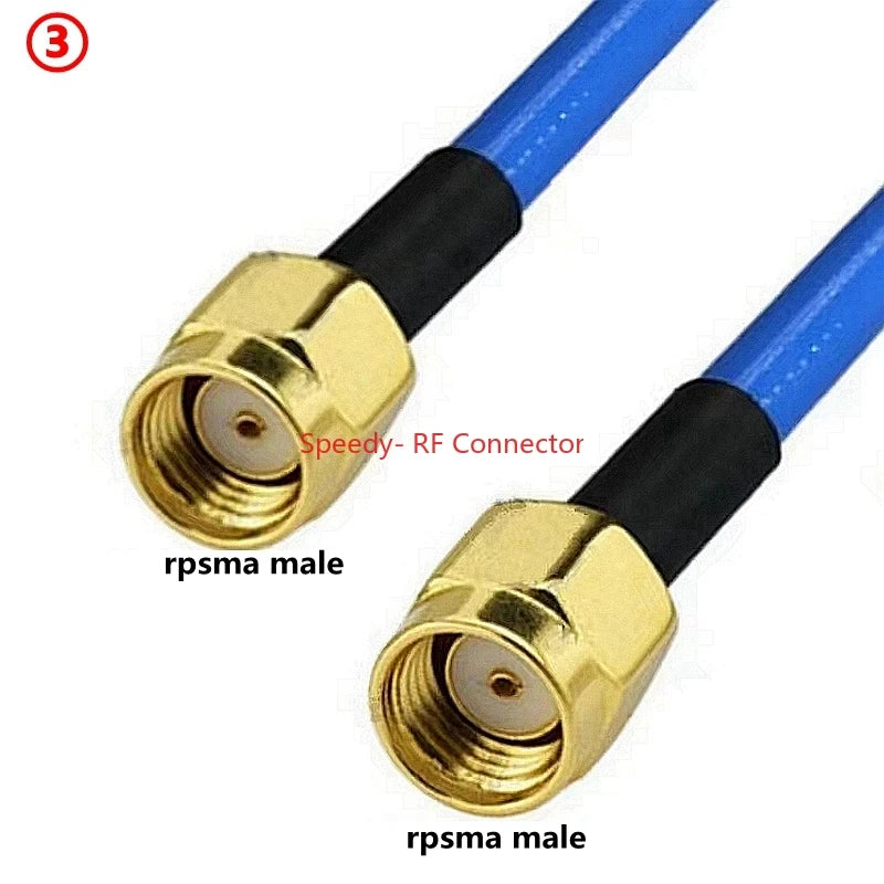 SMA RG402 Coaxial Cable SMA To SMA Male Female Connector RPSMA To RPSMA High Frequency Semi Flexible Fast Delivery Brass RF