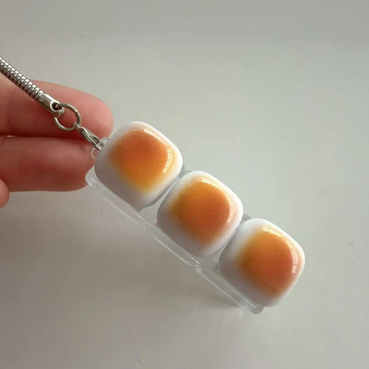 Bread Keycap Stress Relief shine Clicker Keychain Mechanical Keyboard Button Decompress Fingertip Keyring fidget toy sensory toy