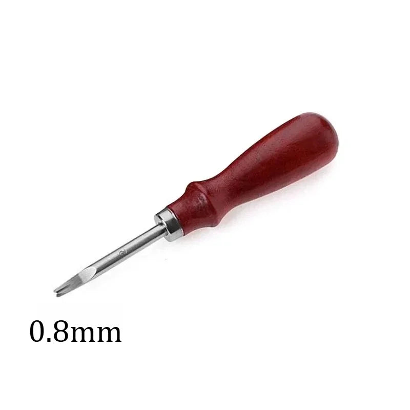 Leather Common Edge Beveler Skiving Craft Keen Edge Cutting Tool for Beveling V-shaped Blade with Rounded Center Taking The Edge