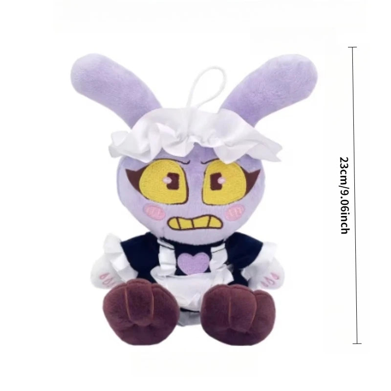 25CM Amazing Digital Doll Circus Maid Jax Plush Magical Rabbit Clown Cartoon Periphery Suitable Fans Home Collection Decoration