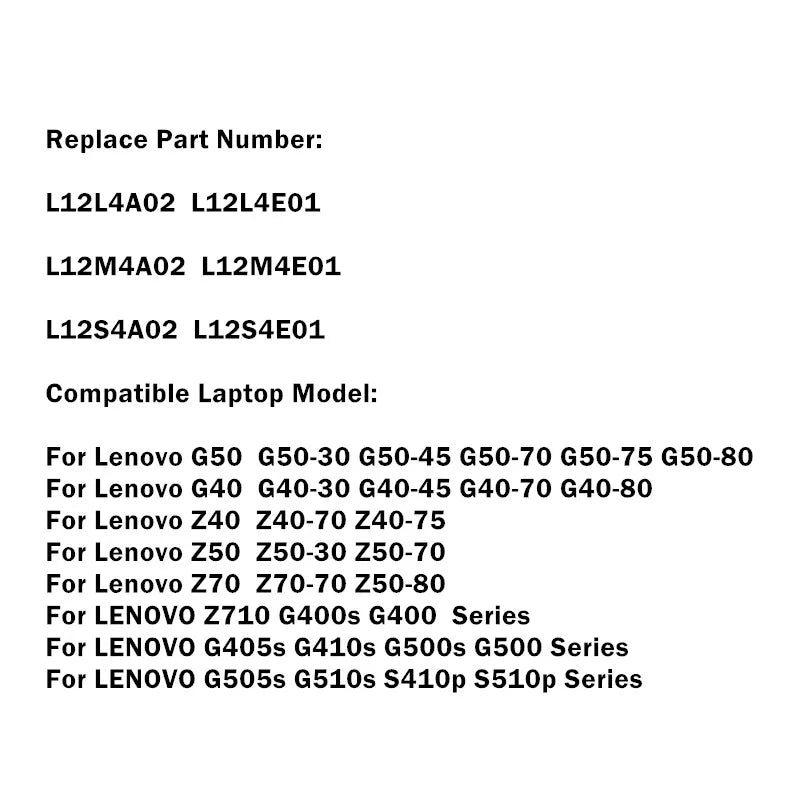 Laptop Battery For Lenovo G50-30 G50-45 G50-70 75 80 G40-30 G40-45 G40-70 G40-80 Z40-70 Z40-75 Z50-30 Z50-70 Z70-70 Z50-80