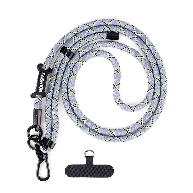 1Pc Adjustable Mobile Phone Strap Lanyard Crossbody XYun Lanyards Neck Rope with Patch for iPhone Cell Phone Hanging Cord Strap