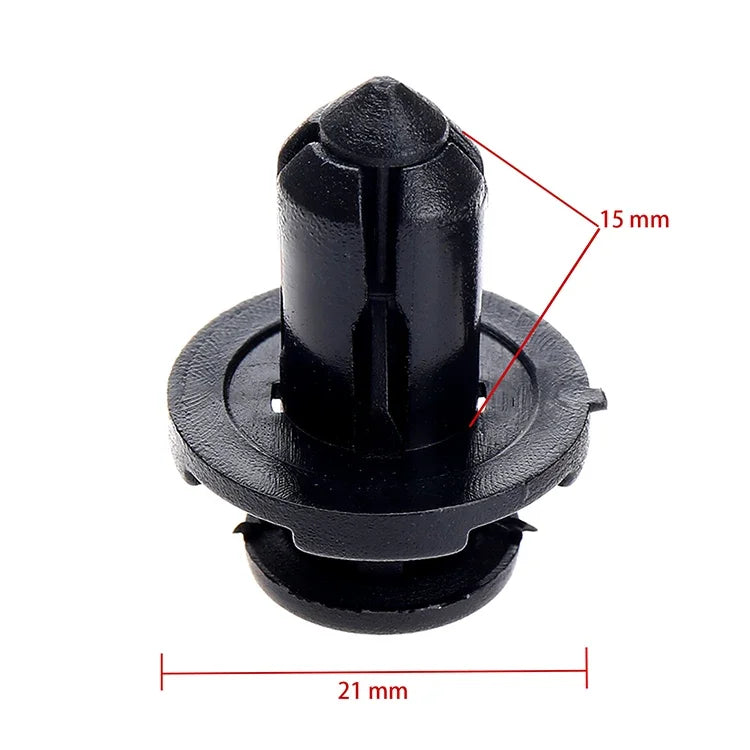50Pcs Car Fastener Black Nylon Push-Type Engine Cover Car Rivet Clips Fits for Subaru Impreza Forester 909140007 10mm Hole