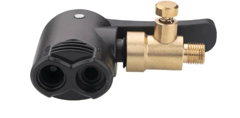 2-in-1 Bicycle Pump Nozzle Adapter Metal Air Chuck Valve Connector for Car Motorcycle Bike
