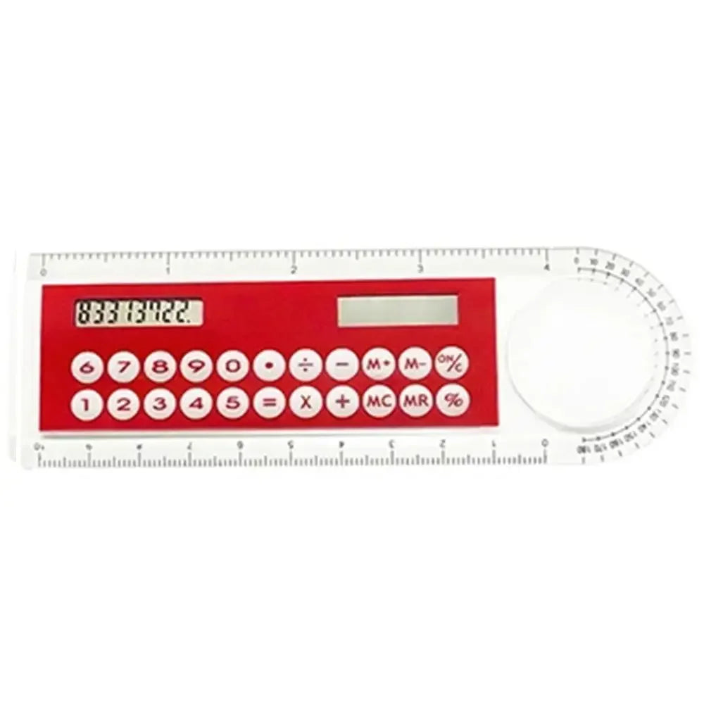 Mini Portable School Supplies Calculator Ruler Digital Caliper Office Stationery Solar Energy Calculator