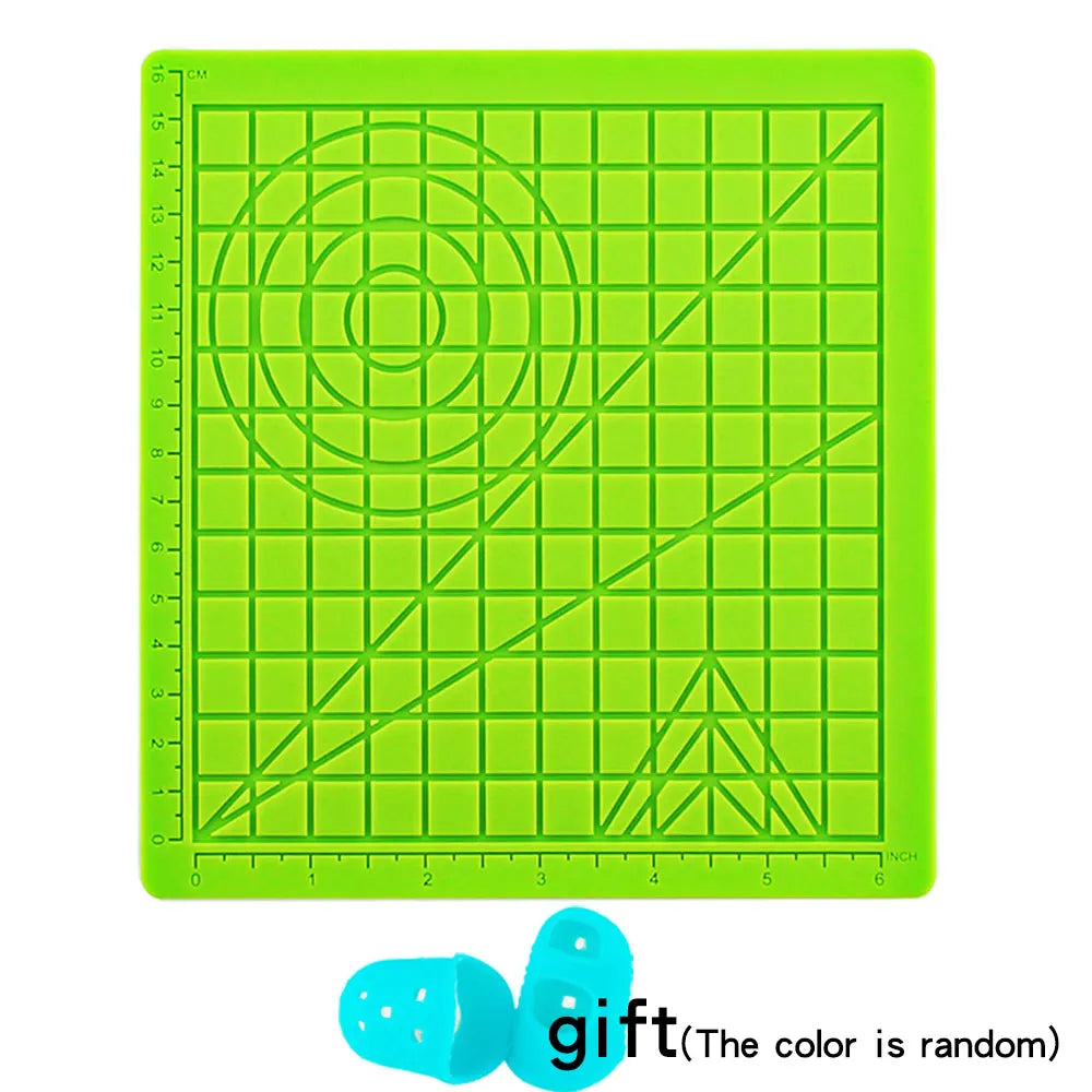 3D Printing Pen Silicone Mat DIY With 2 Finger Protectors Template Drawing Tool Silicone Pad Drawing Tools for Kids Adults