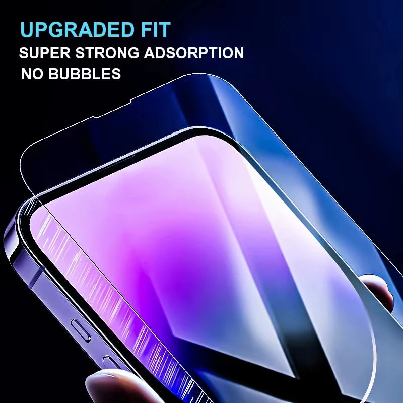 HD Tempered Glass for iPhone 17 16 Pro Max 18 16e 15 14 13 12 Mini 11 Air Screen Protector for iPhone X XR XS 7 8(No Black Edge)