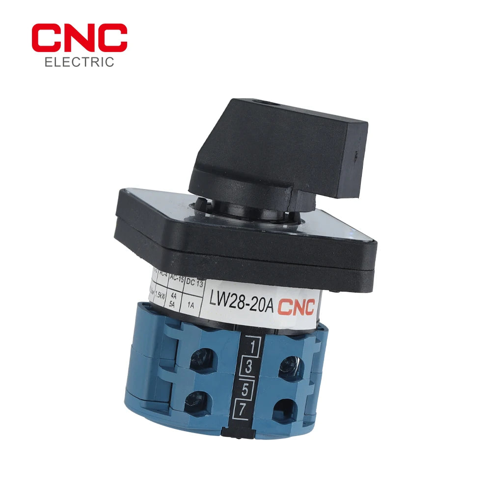 CNC LW28-20/32A 0-1 Universal Changeover Switch 2 Position 3 Pole Rotary Switch 660V 20A Changeover Switch