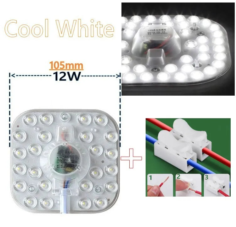 50W 36W 24W 18W 12W LED Ring PANEL Circle Light SMD LED Round Ceiling board circular lamp board AC 220V 230V 240V LED light