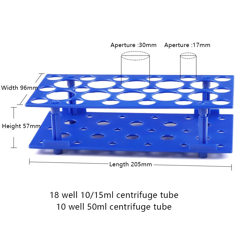 1Pc 10/15/50ml Centrifugal Test Tube Rack Test Tubing Rack Holder School Supply Equipment Multifunctional Test Tube Rack