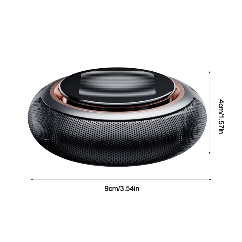 Car Air Freshener Solar Energy Rotating Fragrance Diffuser