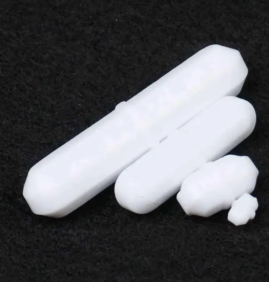 2pcs Stirrer Bar Length 6/10/15/20/25/28/30/35/40/45/50/60/70/100mm PTFE Coated Magnetic Lab Stirring Tool B Type