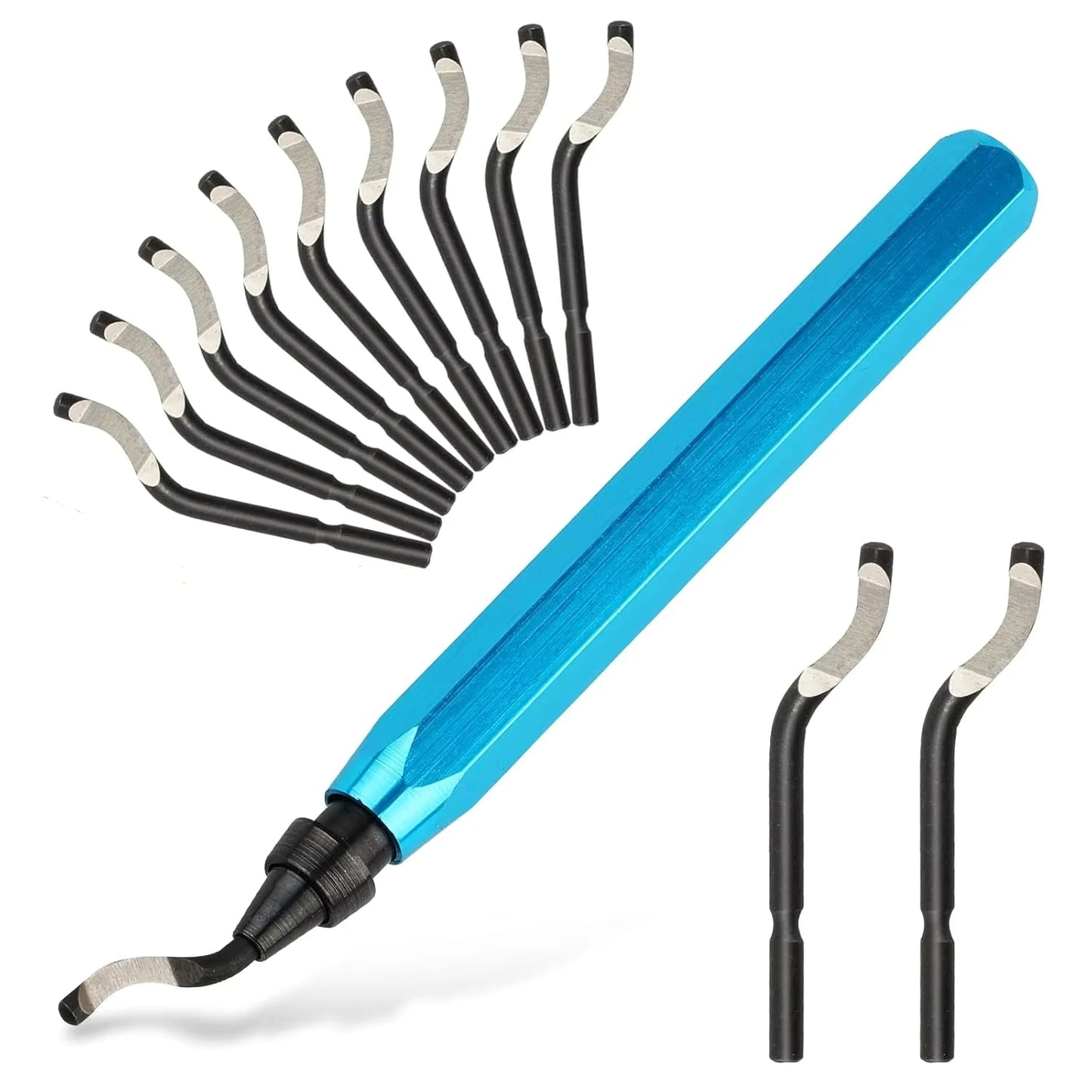 Deburring Tool with 12 High Speed Steel Blades, Deburring Tool 3D Printing, Deburring Tool for Metal,Plastic, 3D Printed Edges
