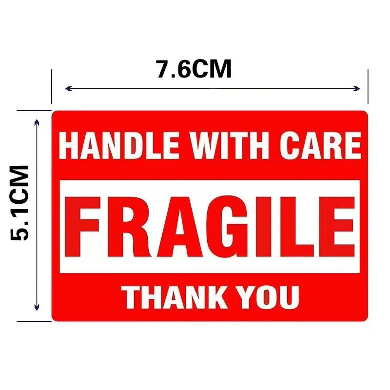 100PCS Fragile Stickers The Goods Please Handle With Care Warning Labels DIY Supplies