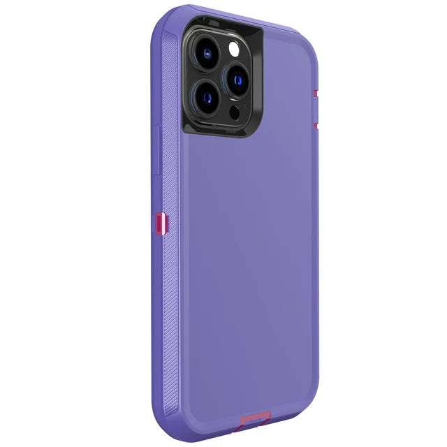 3 IN 1 Heavy Duty Armor Shockproof Dust-Proof Case For iPhone 15 14 13 12 11 16Pro MAX MINI XSMAX XR X XS SE 6 7 8 PLUS Cover