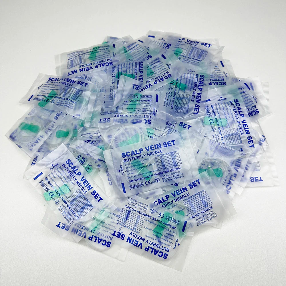 100PCS/Disposable Animal Straight Mouth Butterfly Infusion Needle Double Wing Infusion Needle Pet Care Room