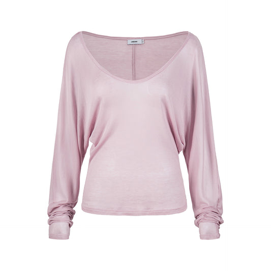Semi-Transparent Batwing Sleeve Top Loose Slimming Waist-Cinching Sun Protection Shirt for Commuting Outfits