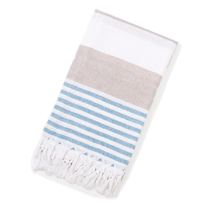 Turkish Beach Towel Striped Fringe Quick-Dry Large Size Cotton Bath Towel Multiple Styles Wholesale
