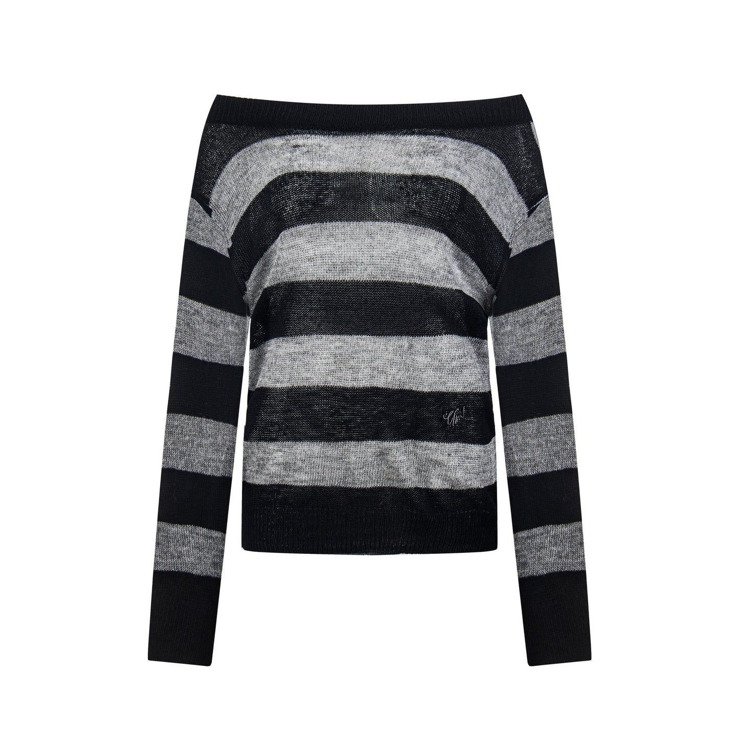 Color-Blocked Stripe Hoodie Loose Long Sleeve Autumn Top