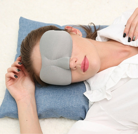 Eye Mask Light Blocking 3D Stereoscopic Eye Mask , Air Travel Sleep Eye Mask, No Nose Wing 3D Eye