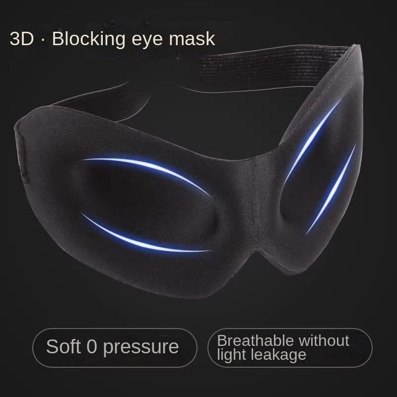 Eye Mask Light Blocking 3D Stereoscopic Eye Mask , Air Travel Sleep Eye Mask, No Nose Wing 3D Eye