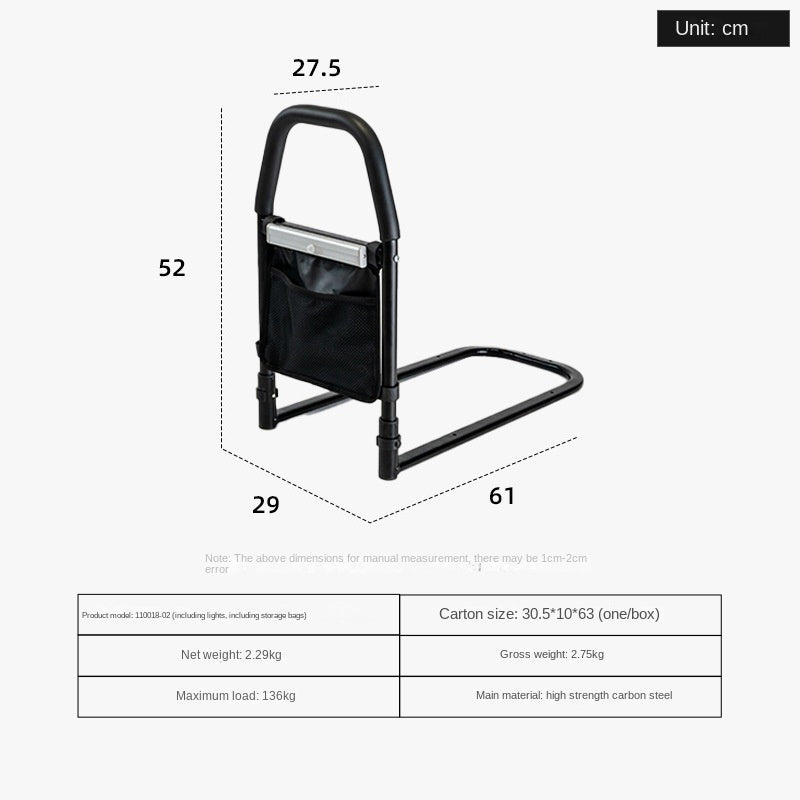 Elderly pregnant women bedside handrails household wake-up assistance anti fall handrails bed guardrails
