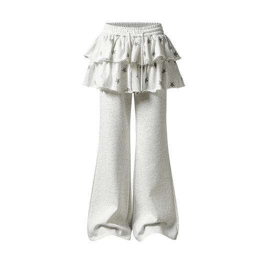 Loose Personality Street Style Sweatpants Spring Summer Cargo Stripe Wide Leg Long Pants for Women