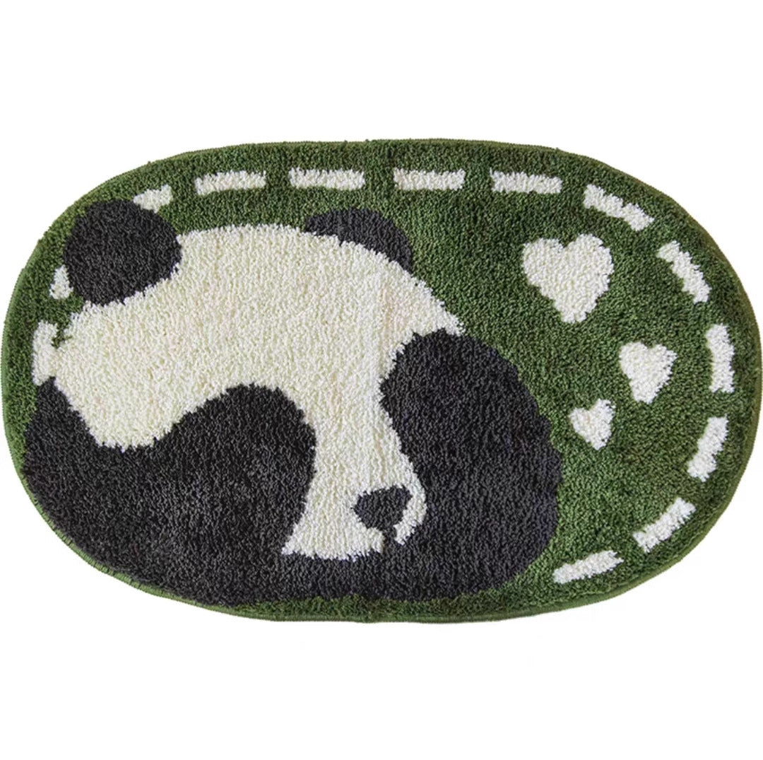 Plush toilet bathroom door anti slip imitation cashmere carpet bathroom floor mat