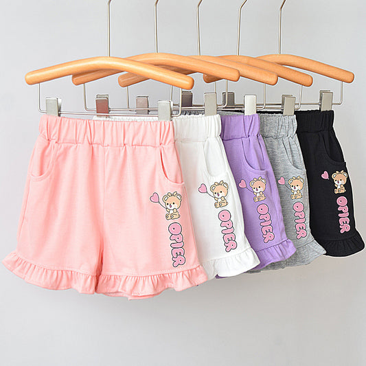 Girl wearing underwear in spring and autumn