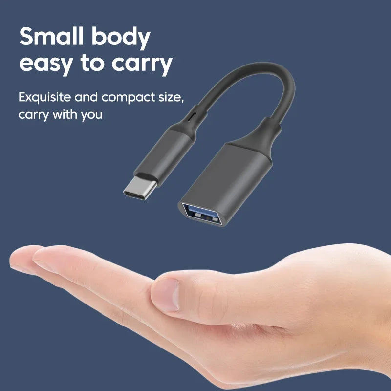 Copia del adaptador OTG de tipo C a USB 3.0, cable adaptador, convertidor de expansión de computadora