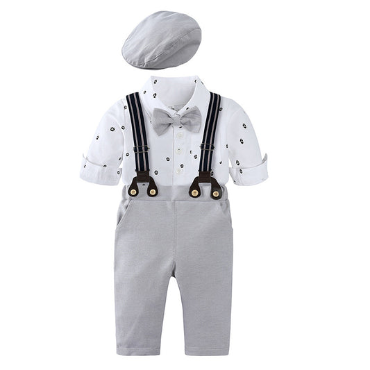 Conjoined bag flatwear overalls hats gentlemen's clothing
