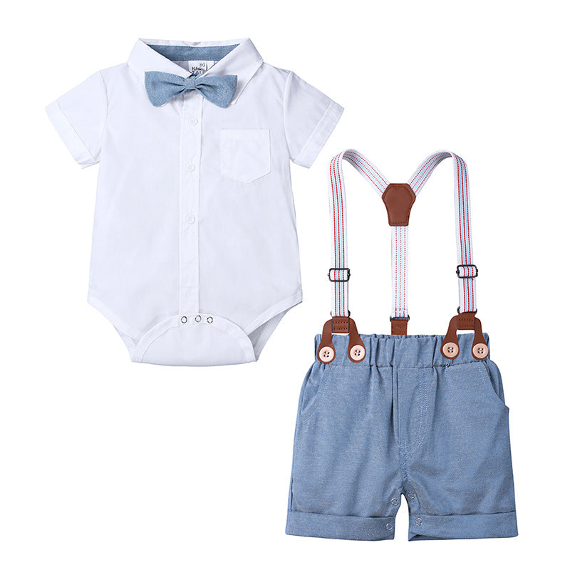 Gentleman's dress baby jumpsuit