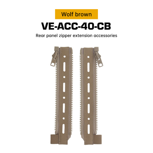 Panel MOLLE con cremallera Ferro Style #10 – Extensión trasera táctica para porta placas FCPC