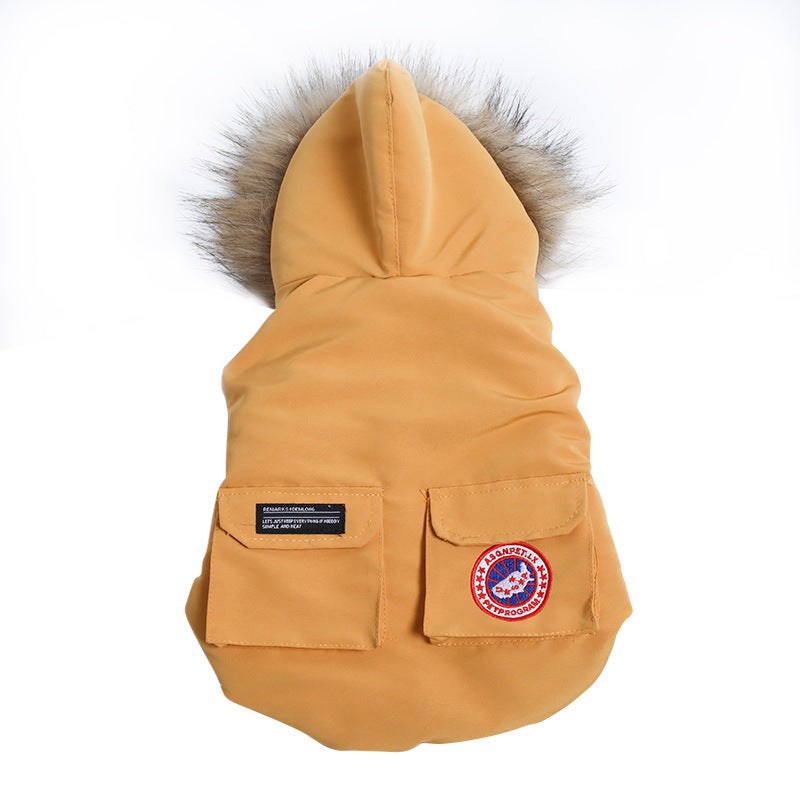 Thick cotton vest dog warm coat pet cotton coat