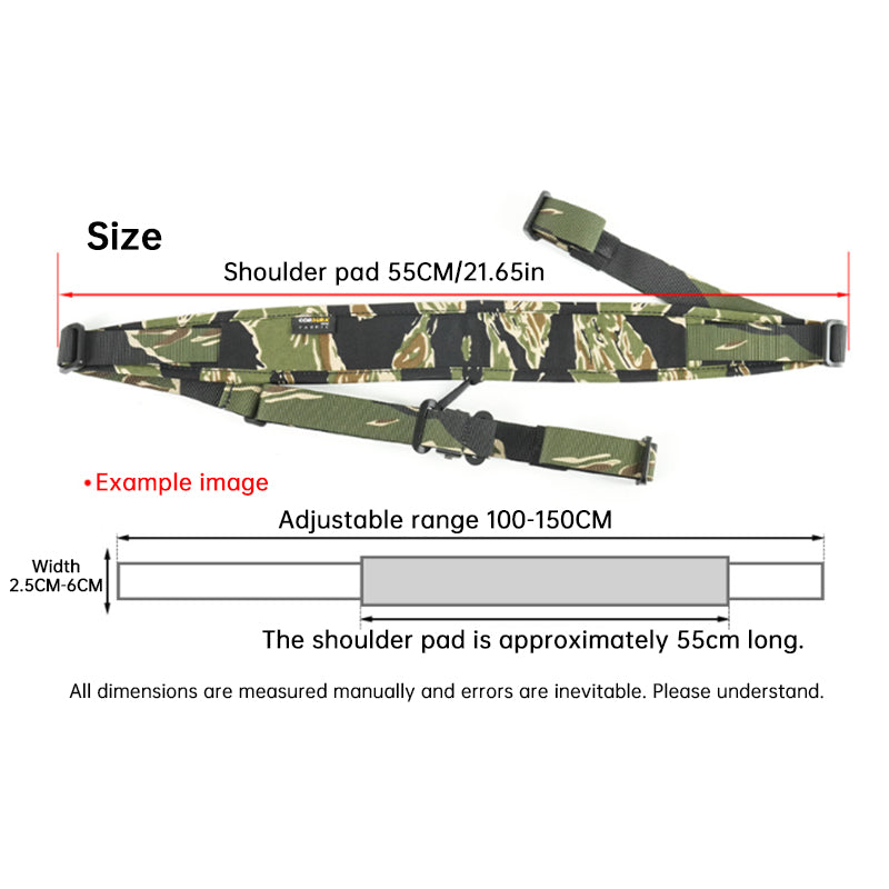 Copy of QD Tactical Rifle Sling, 2-Point Adjustable Airgun Strap, Nylon Quick Detach Sling for M4 AK Hunting