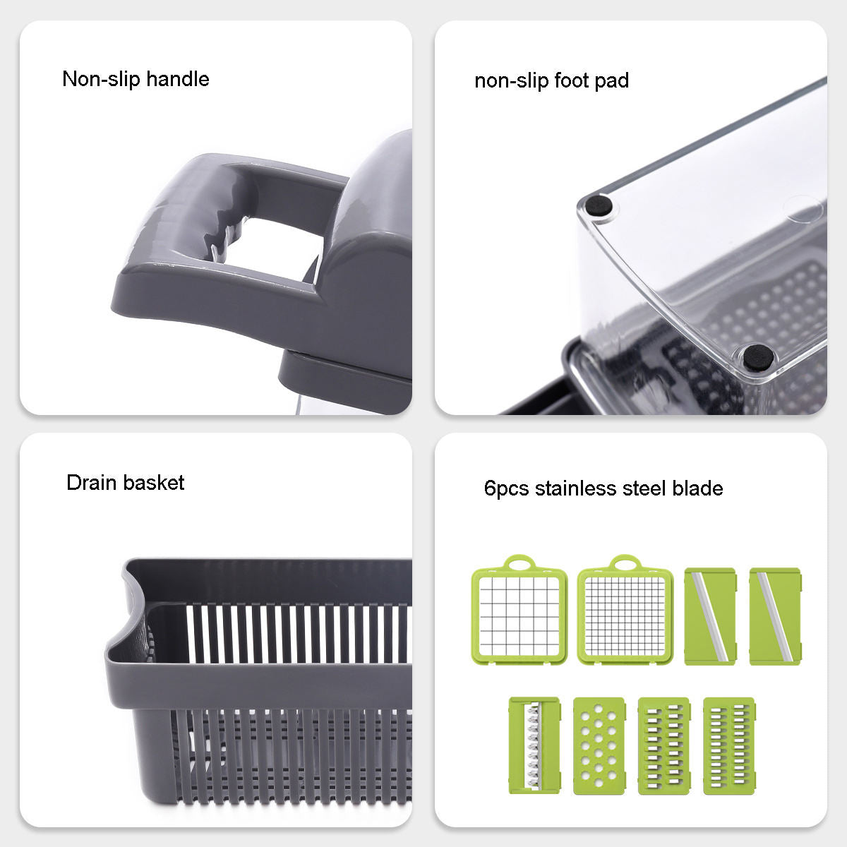 Copy of Kitchen Multifunctional Vegetable Cutter Potato Dicer Slicer Cucumber Shredder Home Multifunctional Vegetable Cutter