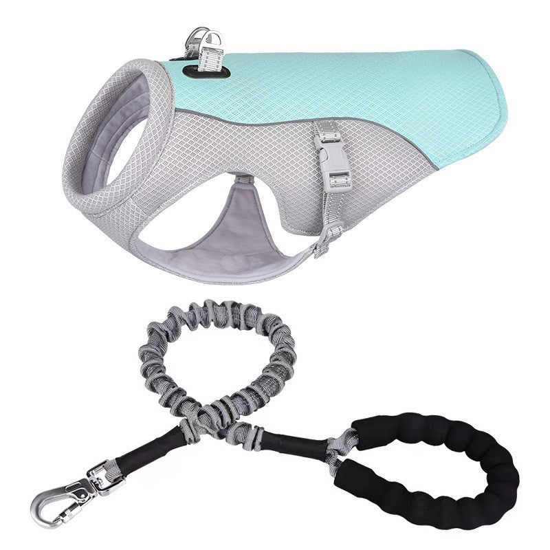 Cool Pet Summer Dog Cooling Vest for Heat Protection, Breathable and Ventilated