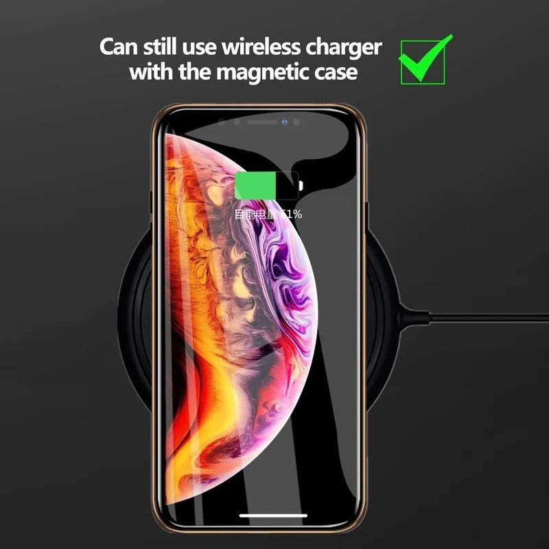 Copy of Magnetic Tempered Glass Privacy Metal Case For iphone 15 14 13 12 XR 11 Pro MAX X 7 8 6 Plus 360 Magnet Antispy Protective Cover