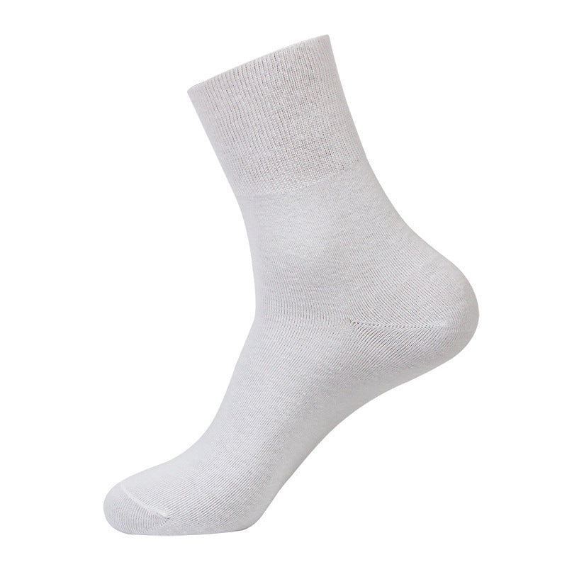 Loose thin style wide mouth thin cotton spring and summer men's cotton socks