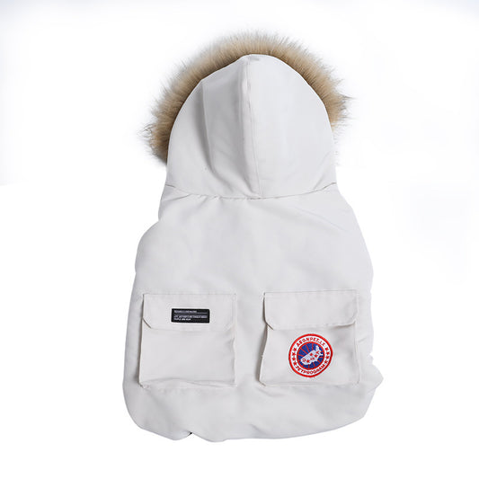 Thick cotton vest dog warm coat pet cotton coat